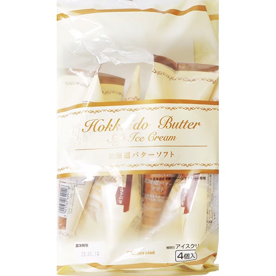  Chateraise 北海道奶油甜筒冰淇淋(4入)400ml 