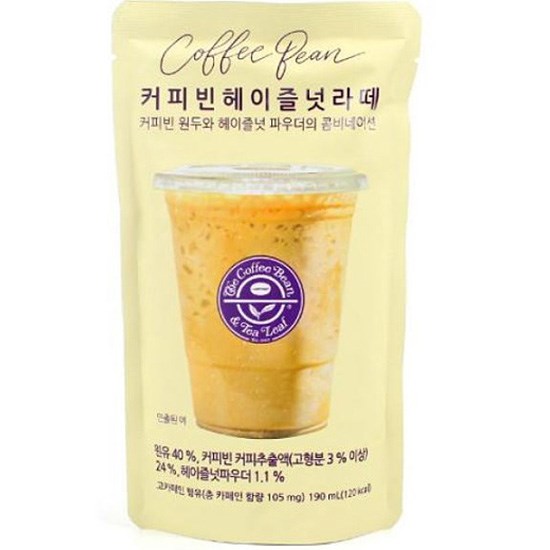 Coffee Bean 榛果拿鐵咖啡飲料190ml