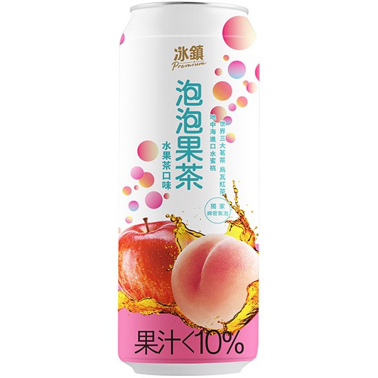 冰鎮 水果口味泡泡果茶315ml