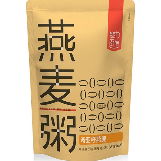 魅力廚房 無糖奇亞籽燕麥粥300g