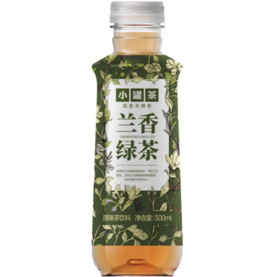 小罐茶 蘭香無糖綠茶500ml