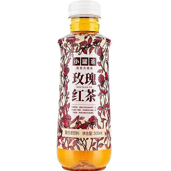 小罐茶 玫瑰無糖紅茶500ml