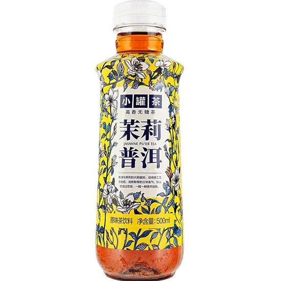 小罐茶 茉莉無糖普洱茶500ml