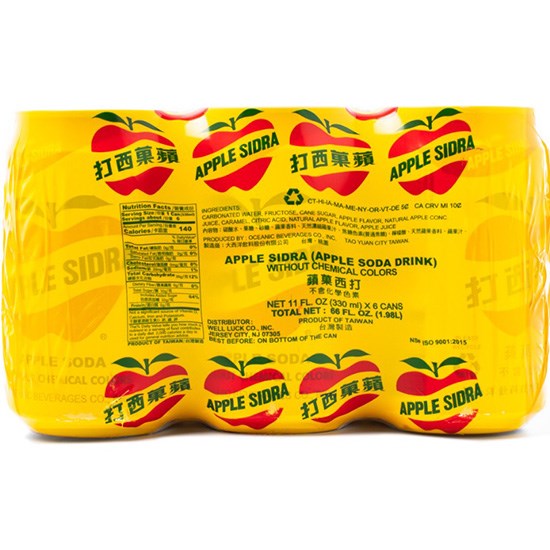 蘋果西打330ml*6p