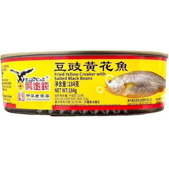 鷹金錢 豆豉黃花魚罐頭184g