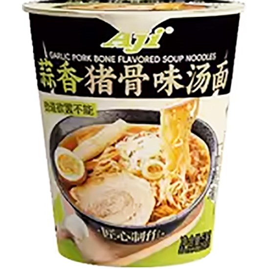 【賞味期06.01.2026】AJI 蒜香豬骨味湯麵(杯)51g