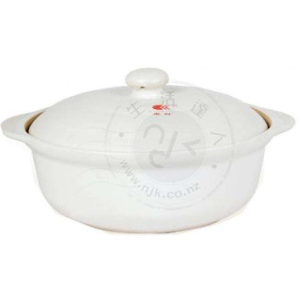 康舒陶瓷 白色深鍋1970ml KS Clay Pot White Colour 1970ml