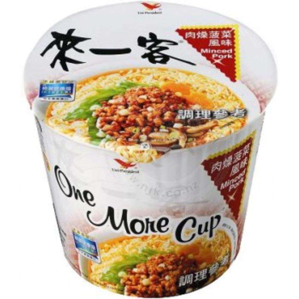 統一 來一客肉燥菠菜杯麵67g