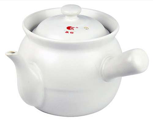 康舒 白色陶瓷藥煲2100ml KS Clay Pot White Colour 2100ml