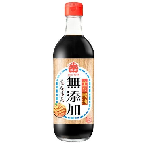 義美 無添加 全豆醬油420ml