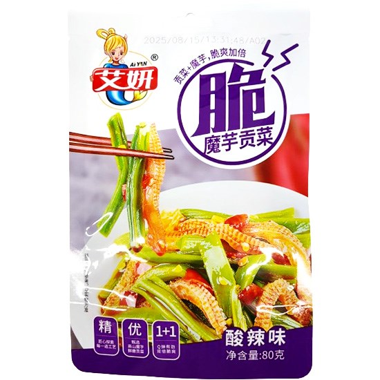 艾妍 酸辣味魔芋貢菜80g