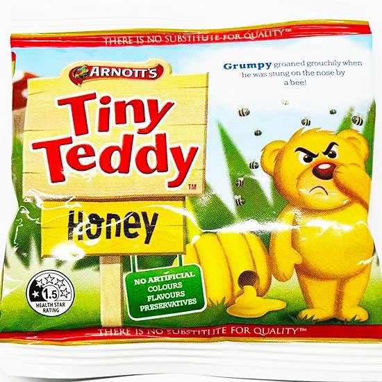Arnotts Tiny Teddy Honey Chip 30g