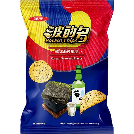 華元 波的多 韓式海苔風味薯片56g