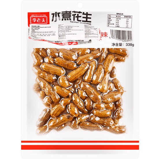 李老頭 香辣味水煮花生338g