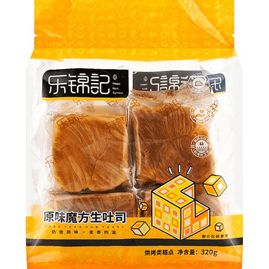 樂錦記 原味魔方生吐司(4入)320g