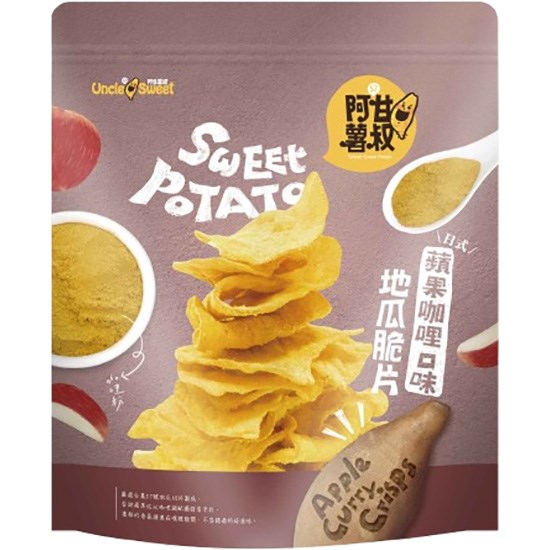 阿甘薯叔 蘋果咖喱味地瓜脆片80g