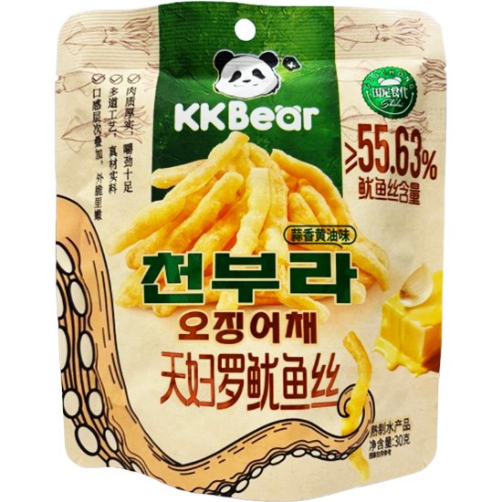 超友味 蒜香黃油味天婦羅魷魚絲30g