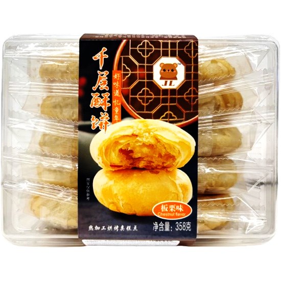 明天 板栗味千層酥餅358g