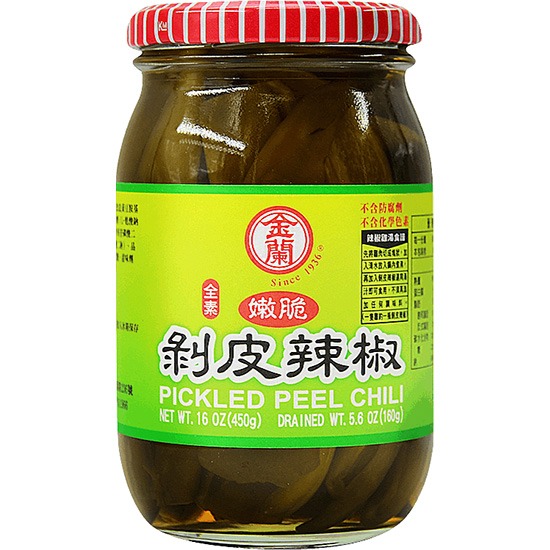 金蘭 剝皮辣椒 450g