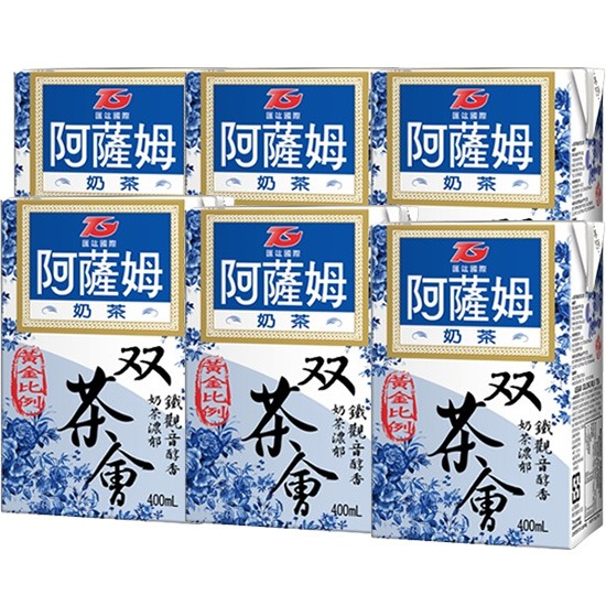 阿薩姆 雙茶會 烏龍奶茶400ml*6p