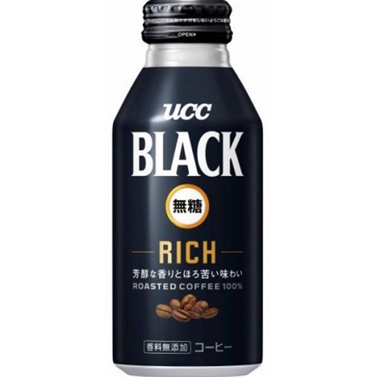 UCC 無糖特濃黑咖啡(罐)375g UCC Canned Black Coffee Deep Rich & No Sugar 375g