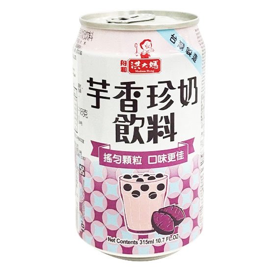 洪大媽 芋香珍奶飲料315ml Madam Hong Pearl Milk Drink Taro 315ml