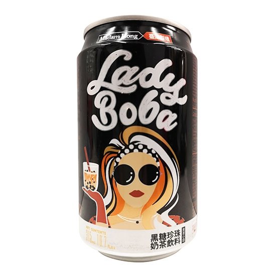 洪大媽 波波小妞黑糖珍珠奶茶315ml Madam Hong Brown Sugar Bubble Tea 315ml