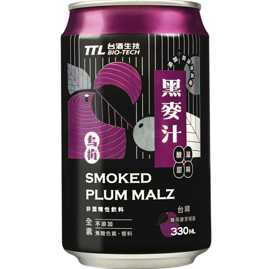 臺酒生技 烏梅味黑麥汁330ml TTL Rye Juice Ume 330ml