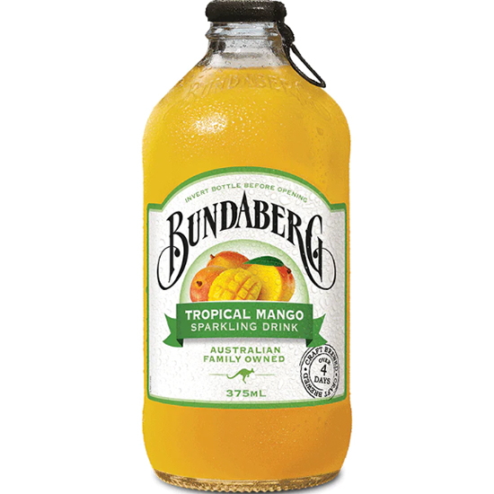 Bundaberg Tropical Mango Sparkling Drink 375ml Bundaberg Tropical Mango Sparkling Drink 375ml