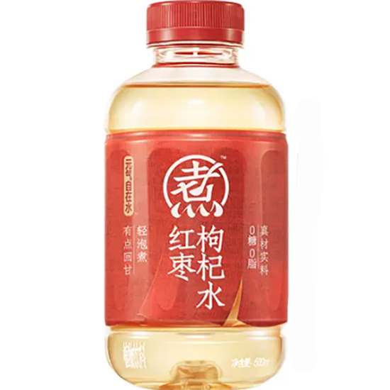 元氣森林 自在水 紅棗枸杞水植物飲料500ml