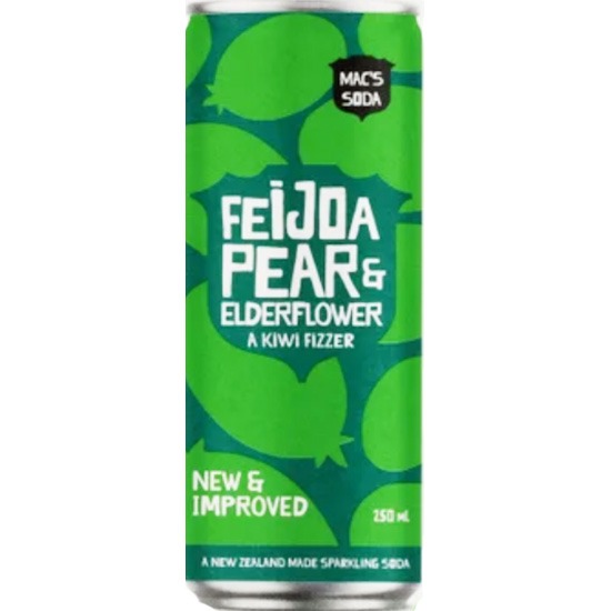 Mac's Soda Feijoa Pear Elderflower Soda Drink 250ml