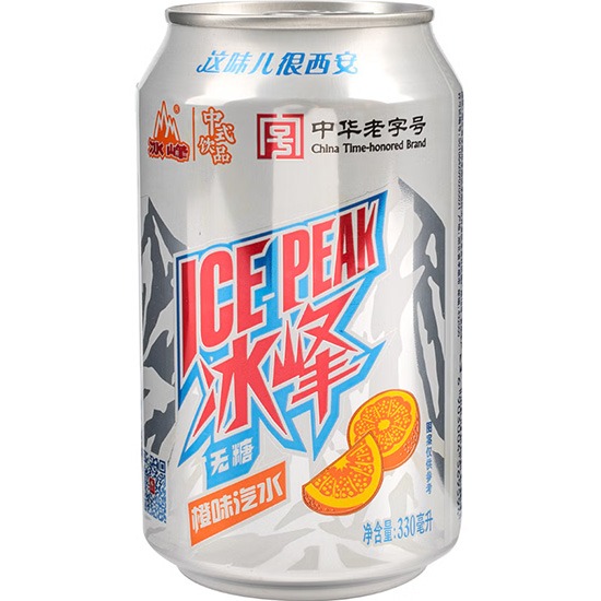 冰峰 無糖橙味汽水330ml