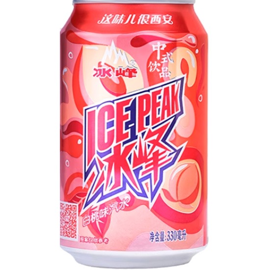 冰峰 白桃味汽水330ml
