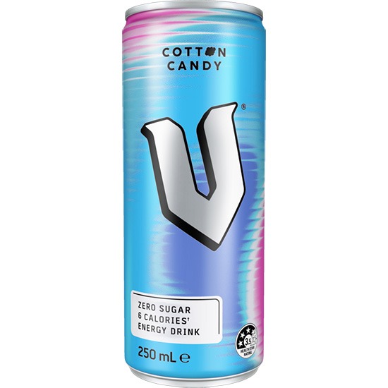 V Energy Drink Cotton Candy Zero Sugar 250ml