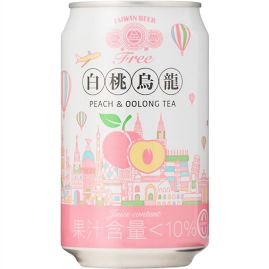 金牌 白桃烏龍茶啤酒風味飲料330ml
