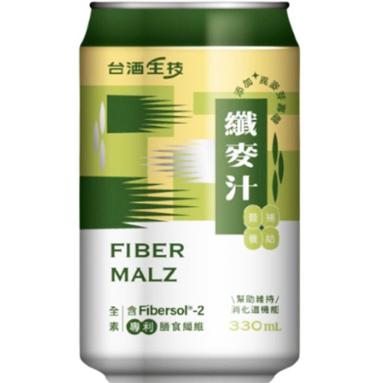 【賞味期22.01.2026】臺酒生技 纖麥汁330ml