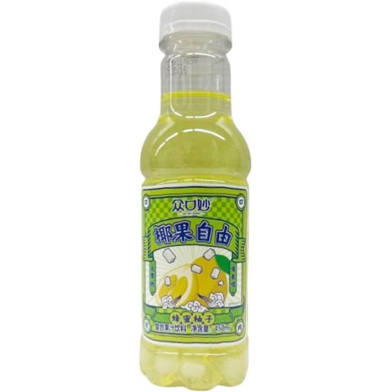 眾口妙 蜂蜜柚子椰果自由大果肉450ml