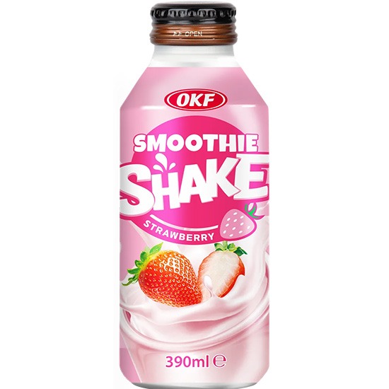 OKF 草莓冰沙奶昔390ml
