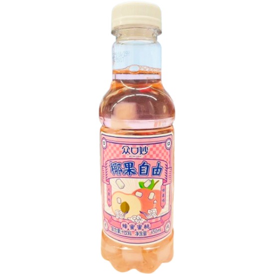ZGM Honey Peach with Coconut Jelly Fruit Juice 450ml