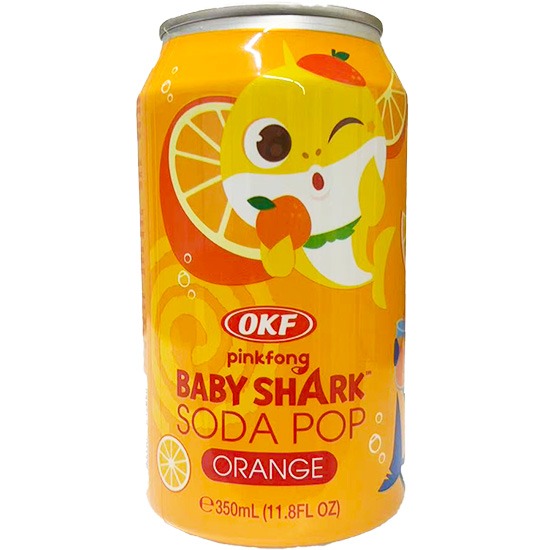 OKF Baby Shark 香橙味蘇打飲料350ml