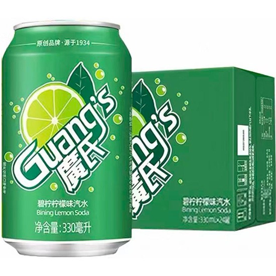 廣氏 碧檸檸檬味汽水330ml*24p