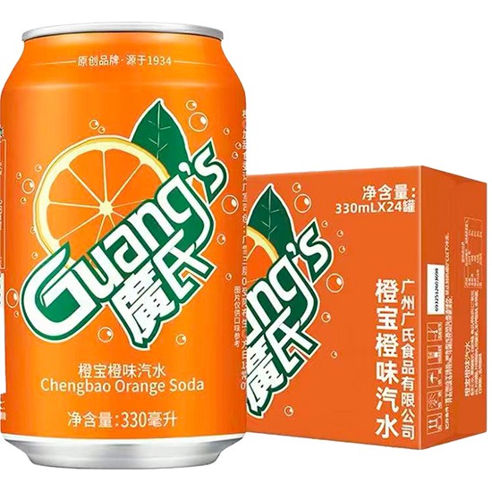 廣氏 橙寶橙味汽水330ml*24p