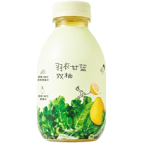 喜茶 羽衣甘藍雙柚350ml