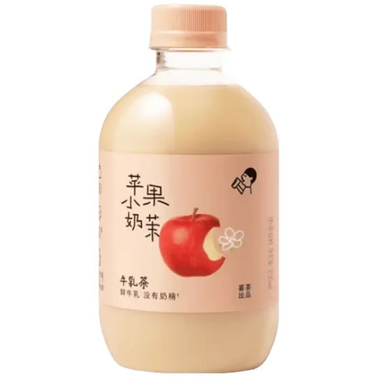喜茶 蘋果小奶茉牛乳茶350ml