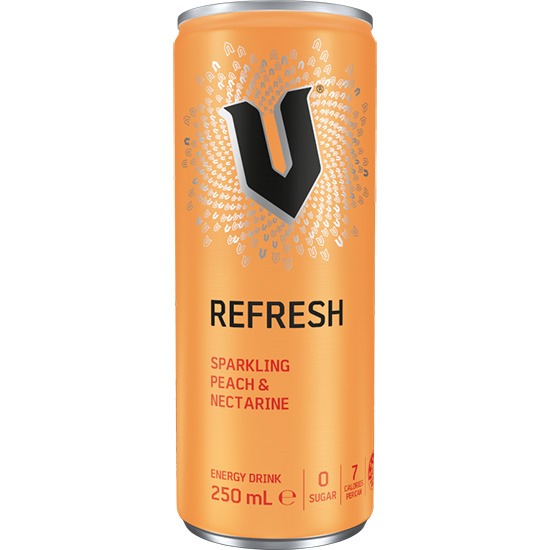 V能量 桃子油桃味能量飲料250ml