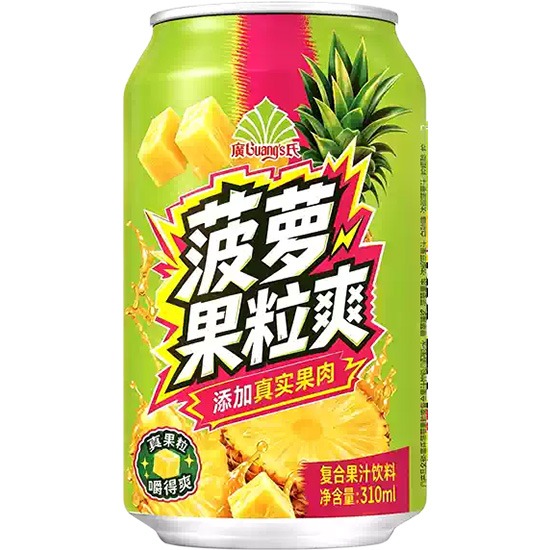 廣氏 菠蘿果粒爽310ml