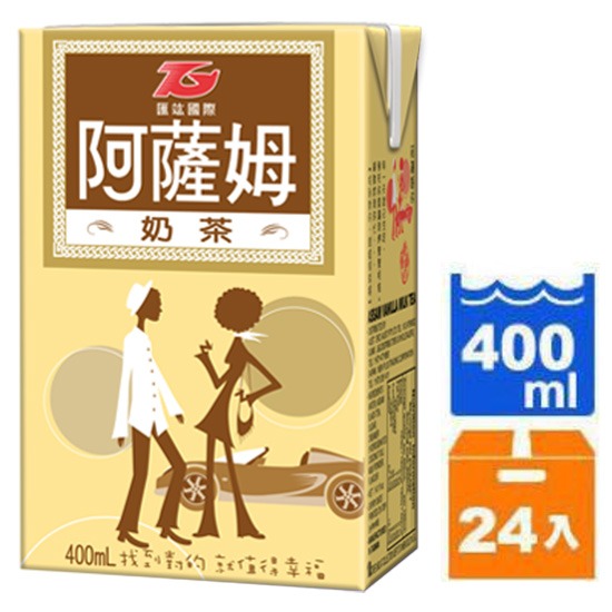 阿薩姆 原味奶茶400ml(24p)