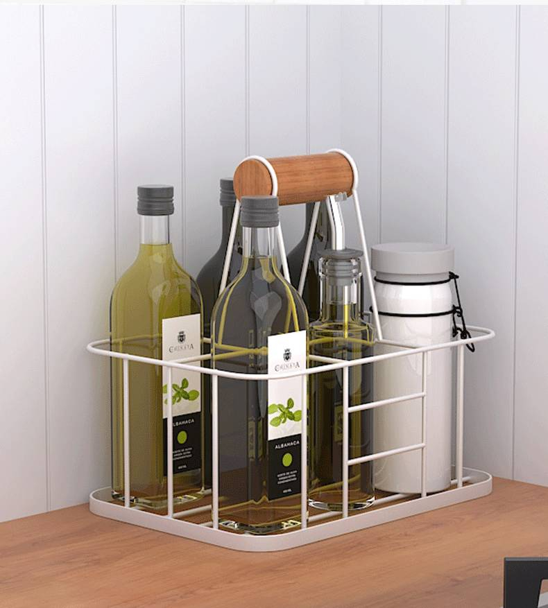 白色鐵藝手提置物架