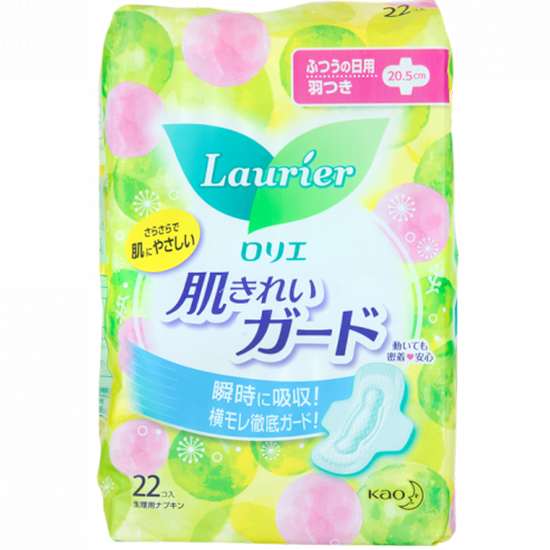Kao Laurier 清爽瞬吸日用衛生棉20.5cm(20片) Kao Laurier Regular Pad 20.5cm (20p)