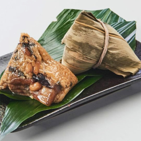 羅老師 台式肉粽(五花肉,栗子,香菇,花生,眉豆,黑/紫/白糯米) MS Luo Sticky Rice Dumpling (Pork, Mushroom, Peanut)